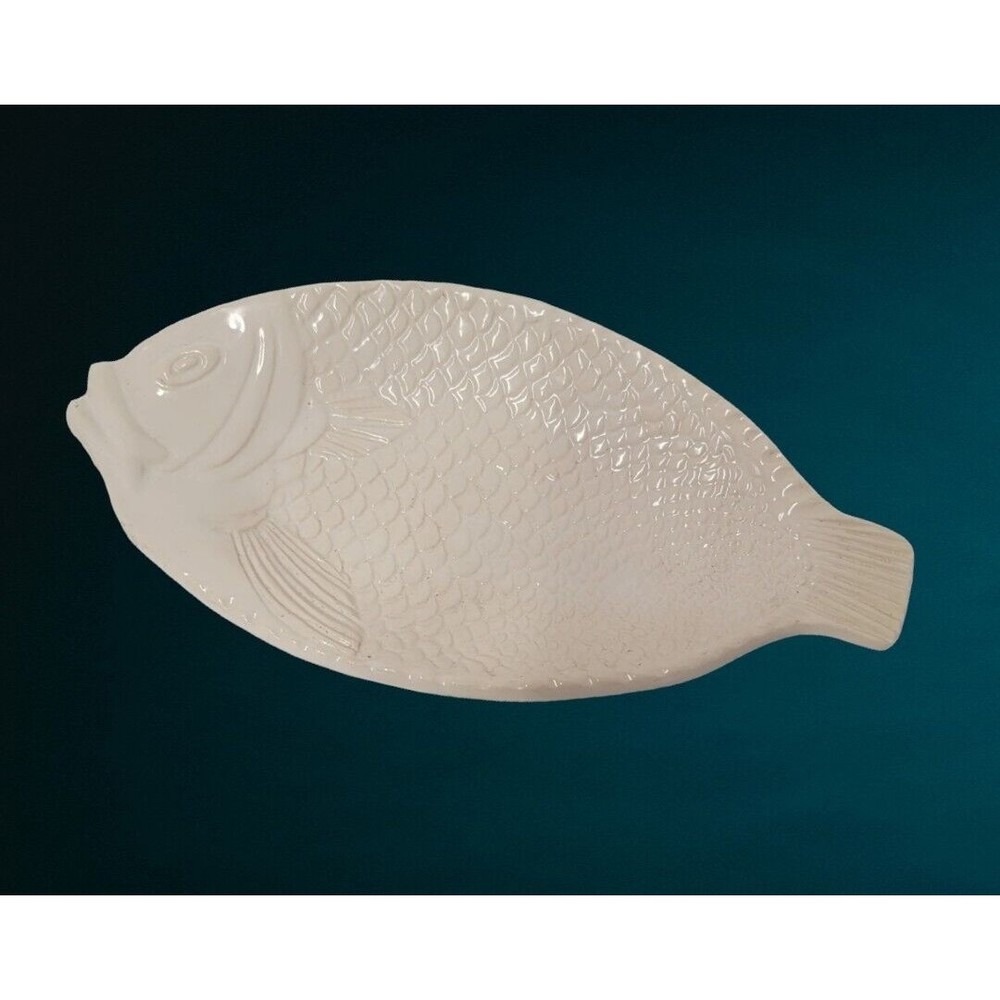 VINTAGE FISH PLATE‎ PLATTER CALIFORNIA POTTERY OVER PROOF